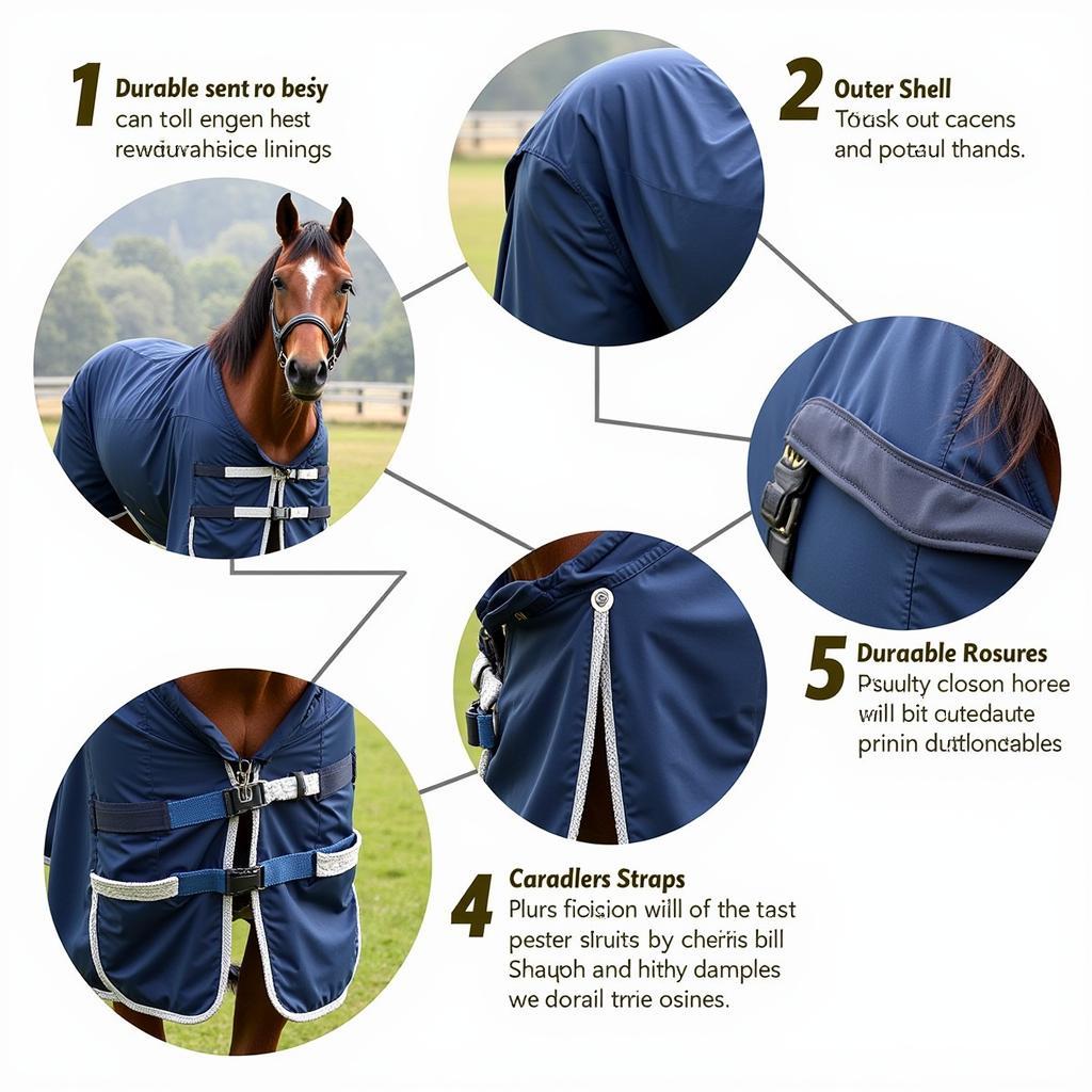 Pessoa Horse Blanket Features