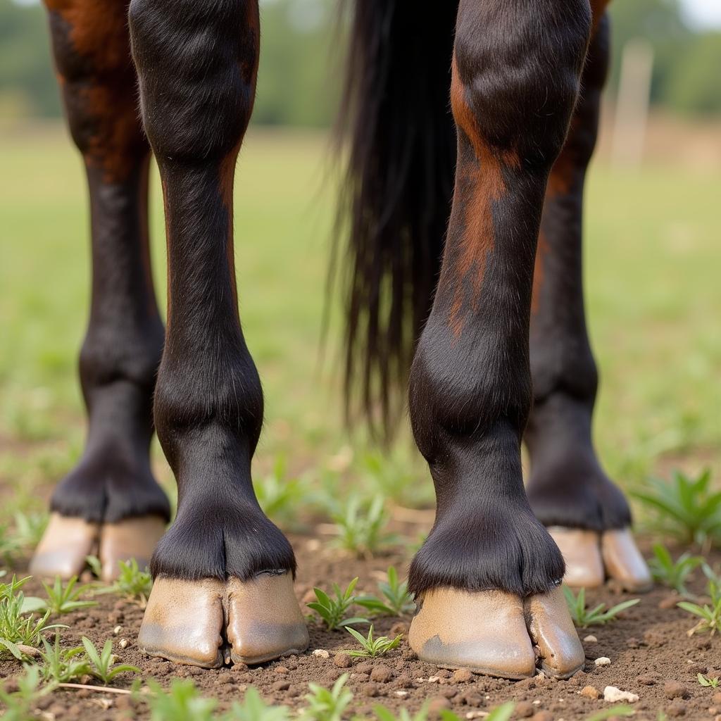 Horse Showing Signs of Phosphorus Deficiency