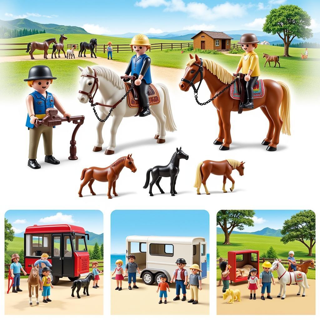 Playmobil Horse Trailer Play Scenes