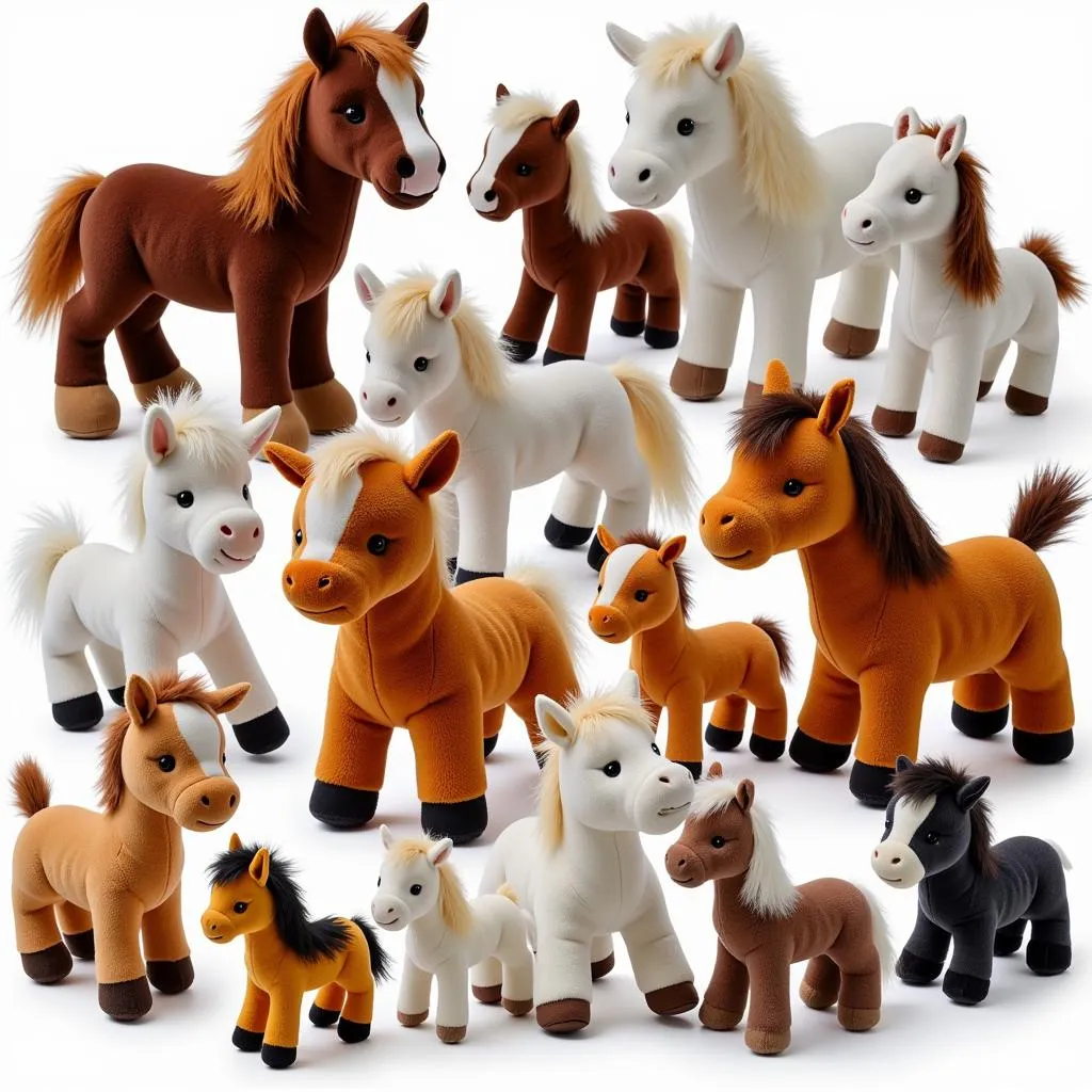 Plush Toy Horse Variety