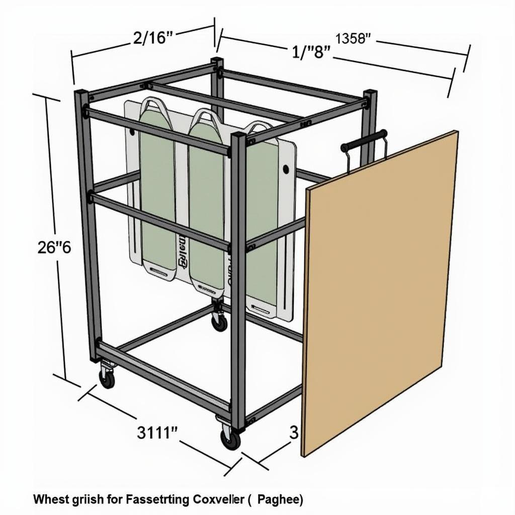 Portable horse rack for easy transport to shows and events.