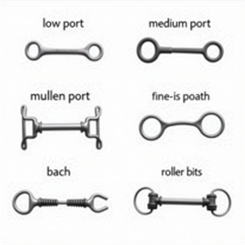 Variety of Ported Horse Bits