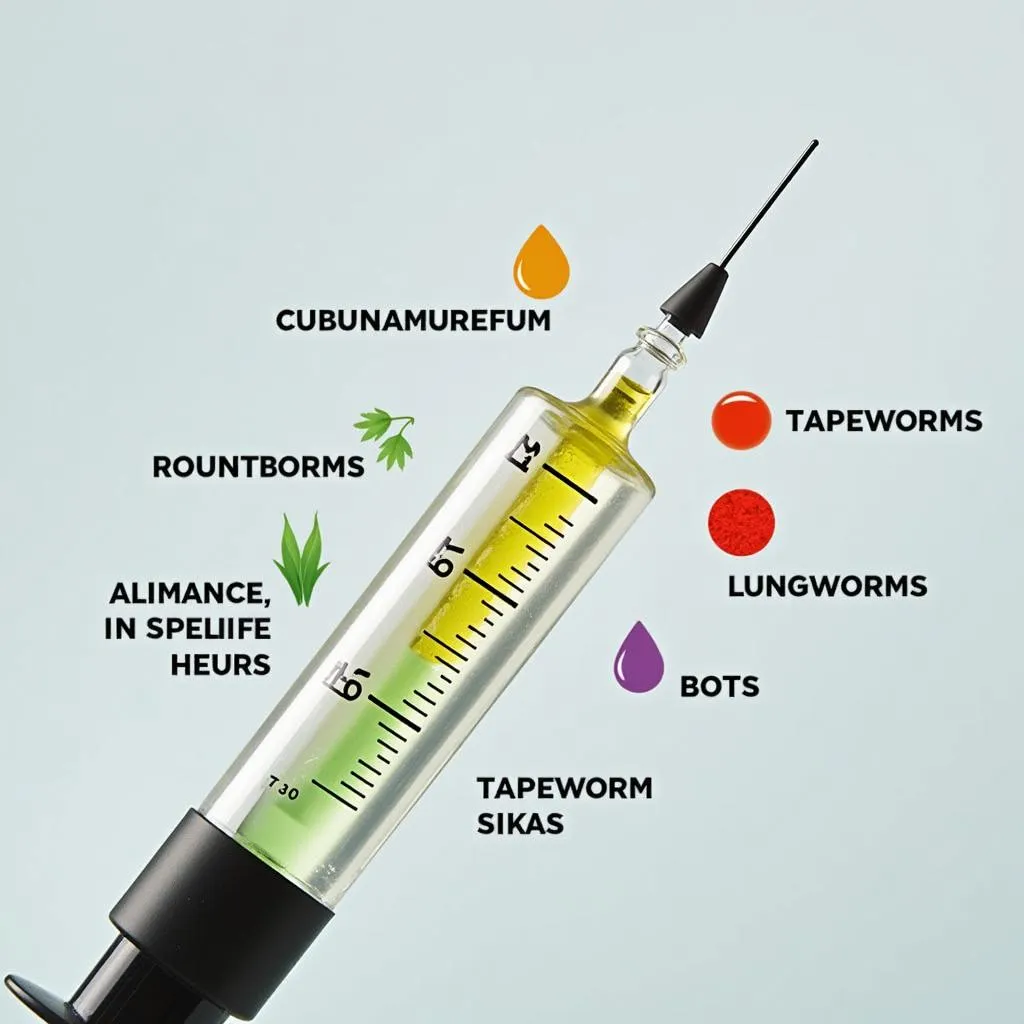 Power pack wormer for horses targeting various parasites