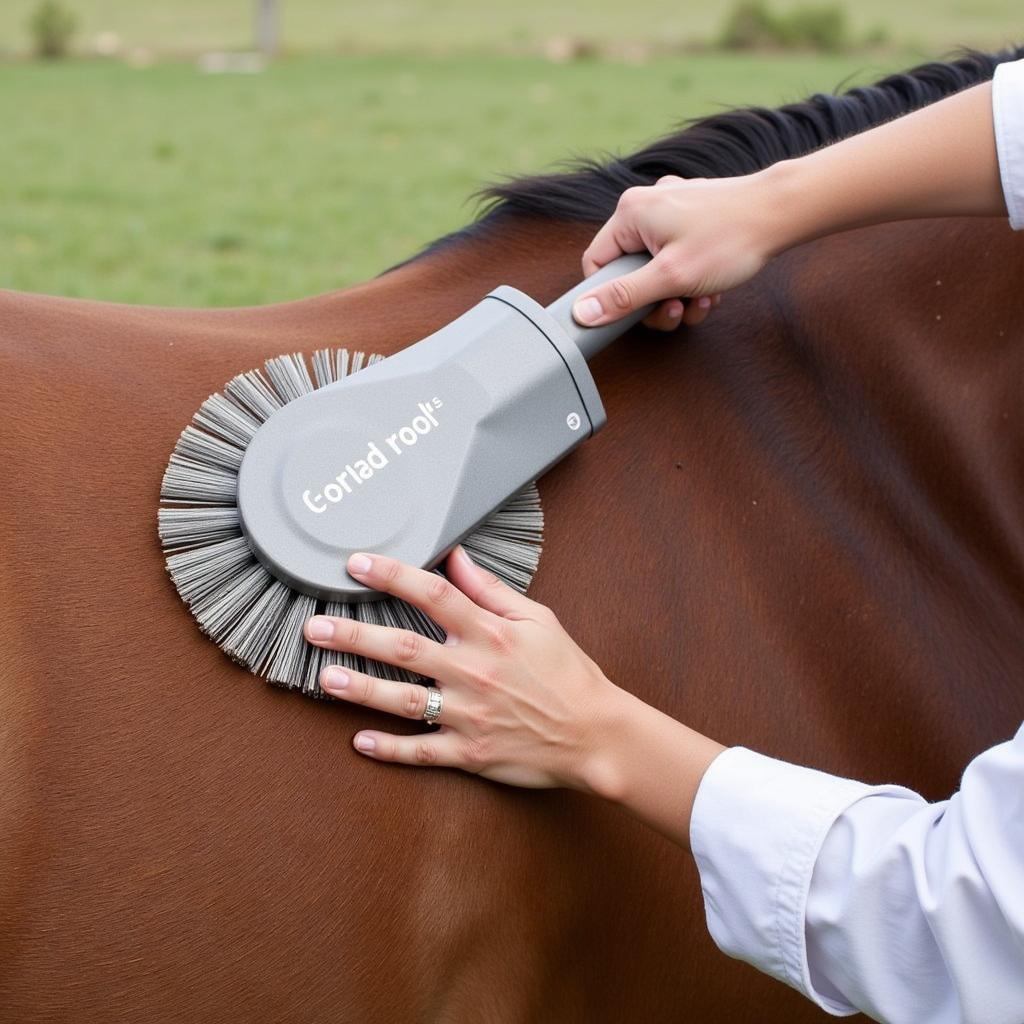 Proper Horse Curry Brush Technique