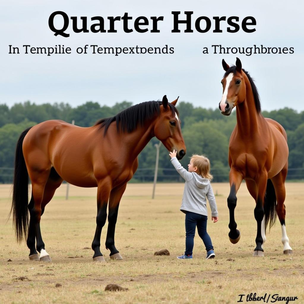 Quarter Horse and Thoroughbred Temperament Comparison