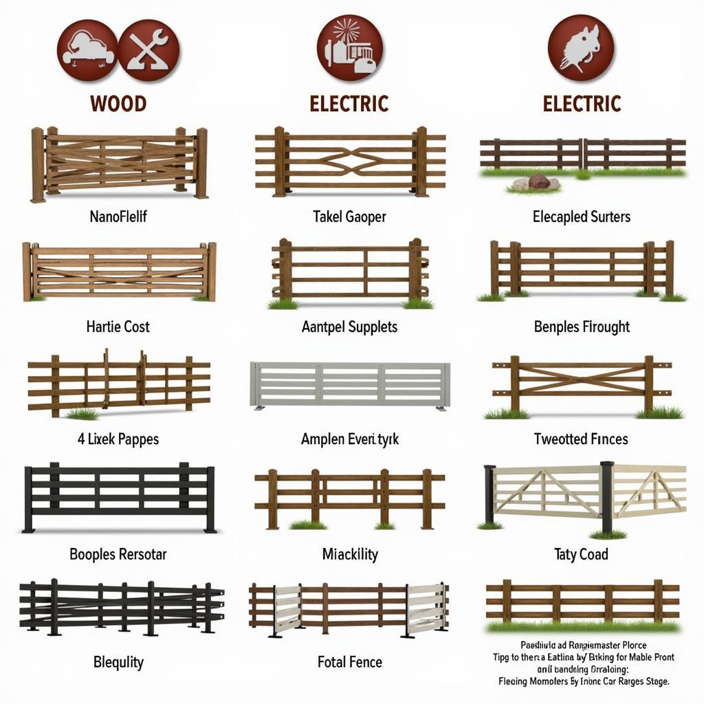 Different Rangemaster Horse Fence Styles