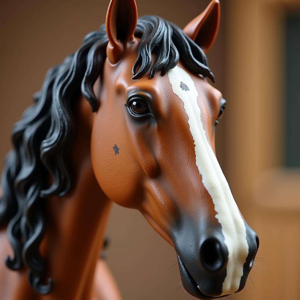 Close-up of Rare Breyer Horse Markings