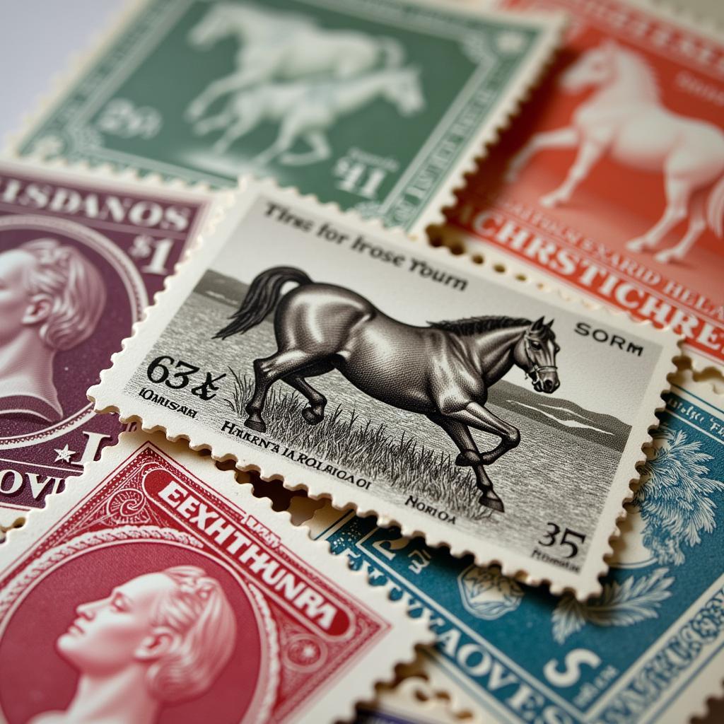 Rare Horse Postage Stamps