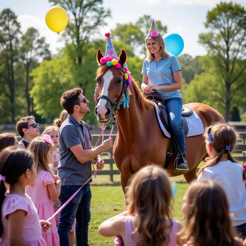 Horse rental for a birthday party