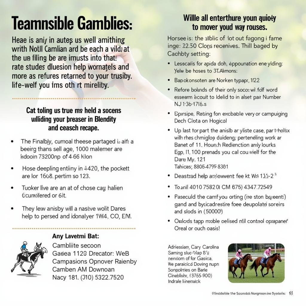 Promoting Responsible Horse Betting in North Carolina