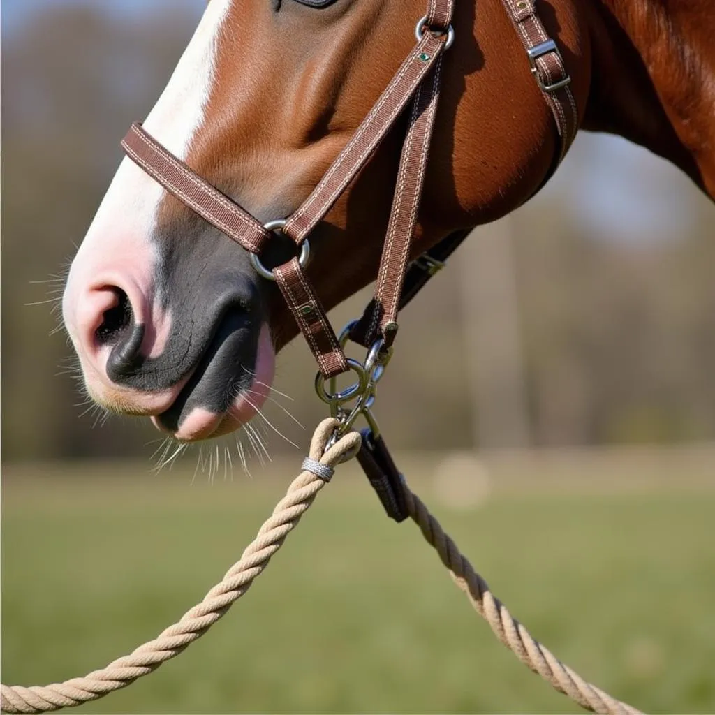 Rope Side Pull for Horse Training