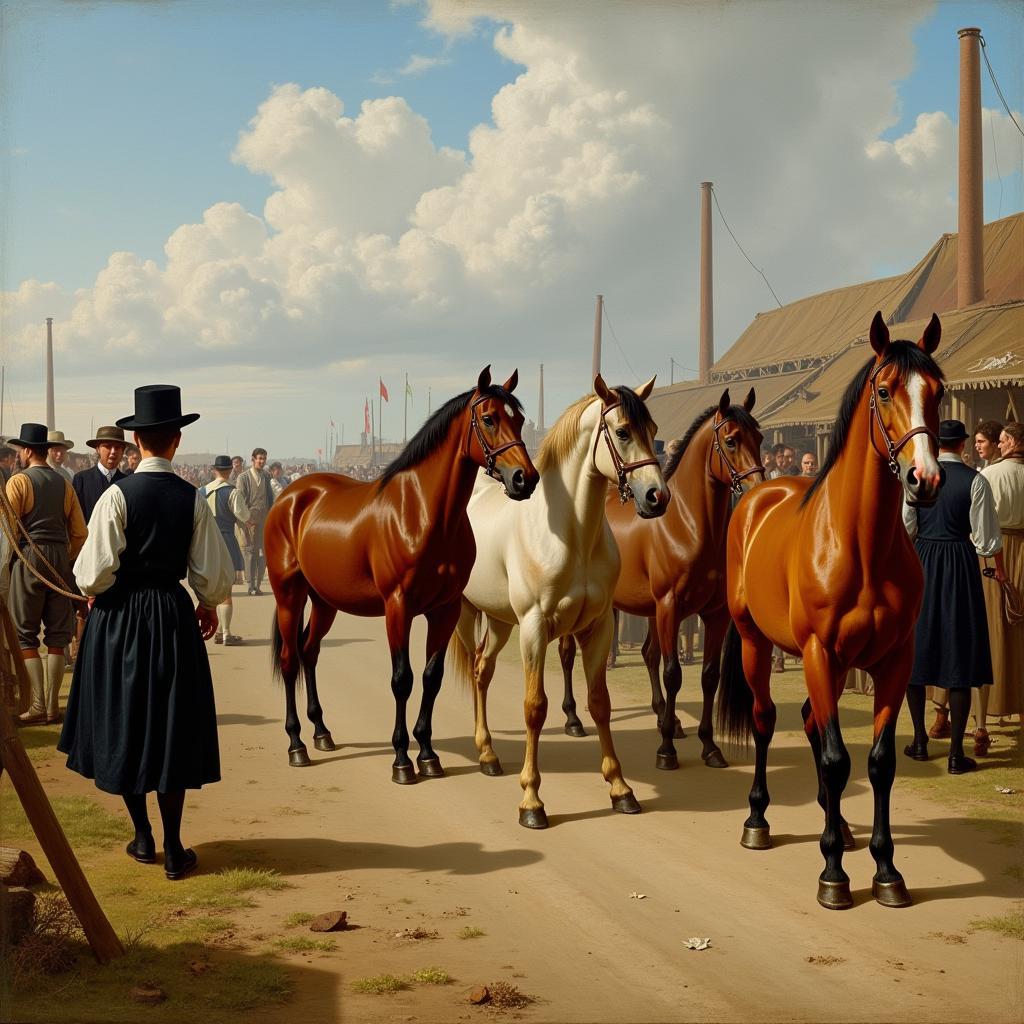 Rosa Bonheur's The Horse Fair: A Dynamic Equine Painting