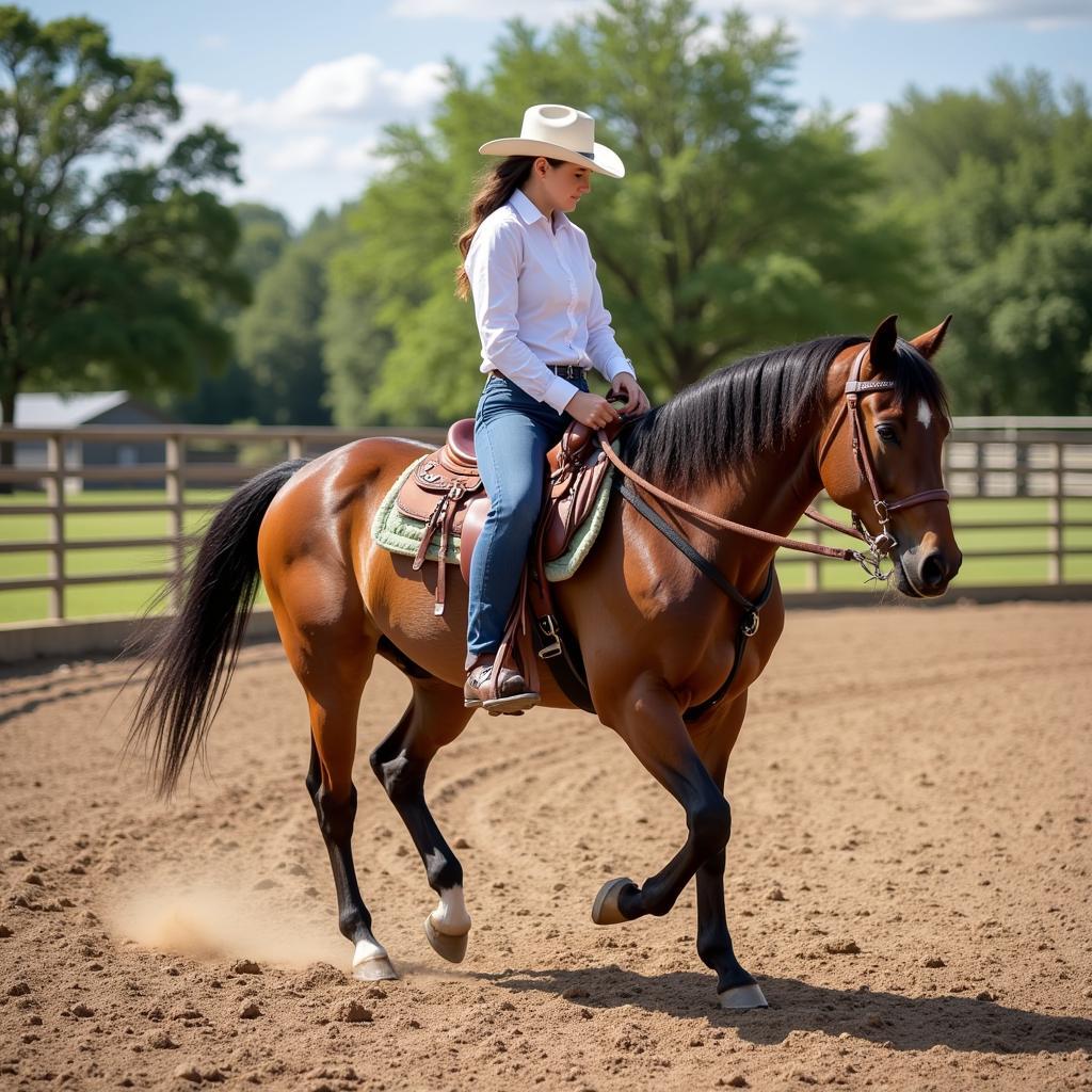 Round Pen Horse Training