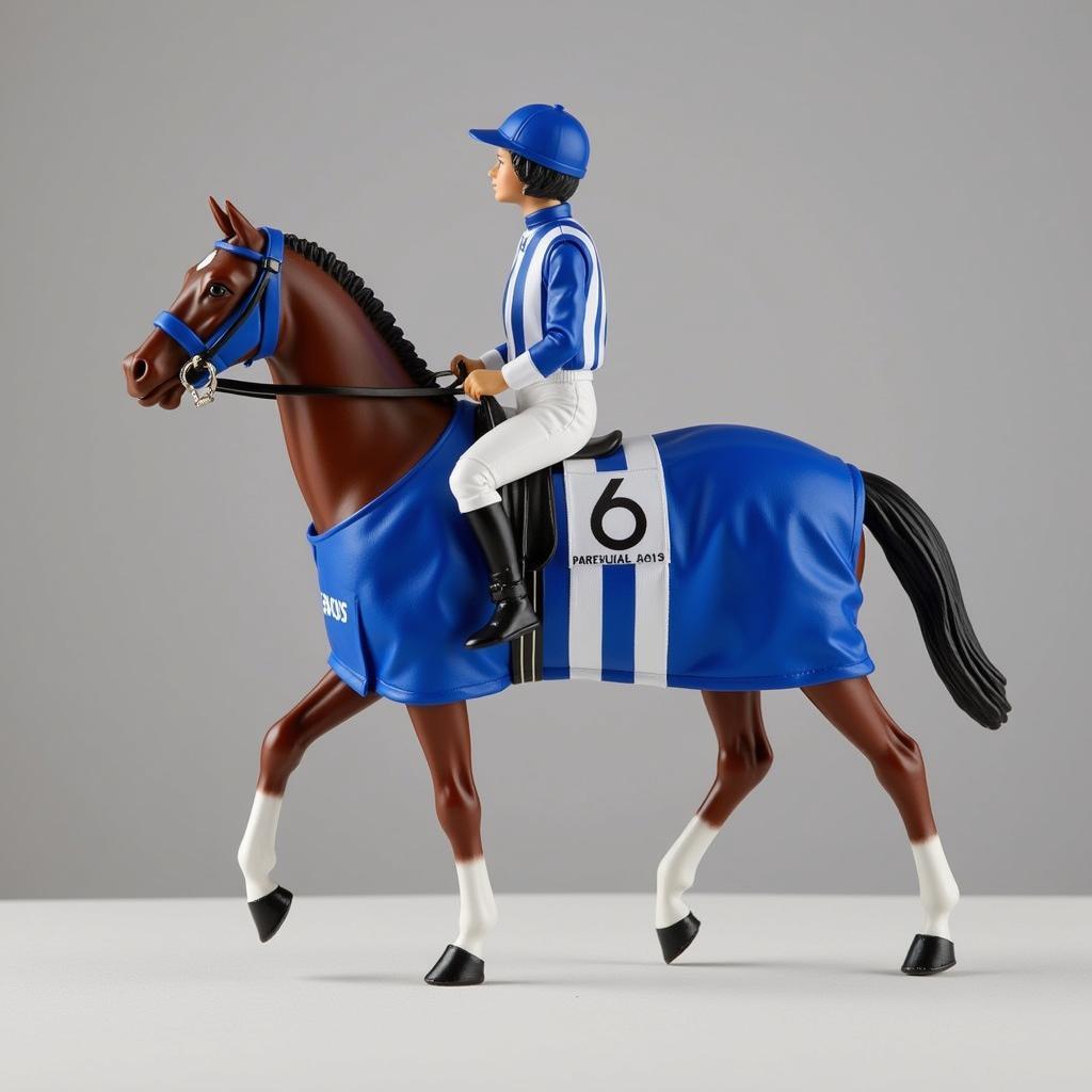 Ruffian Breyer Horse Model in Racing Silks