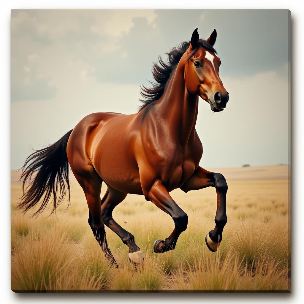 Running Horse Canvas Art