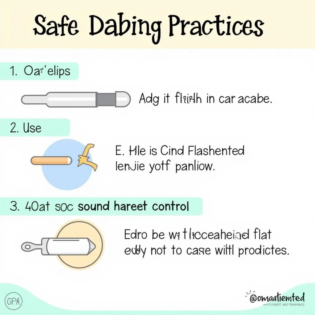  Illustration of Safe Dabbing Practices 