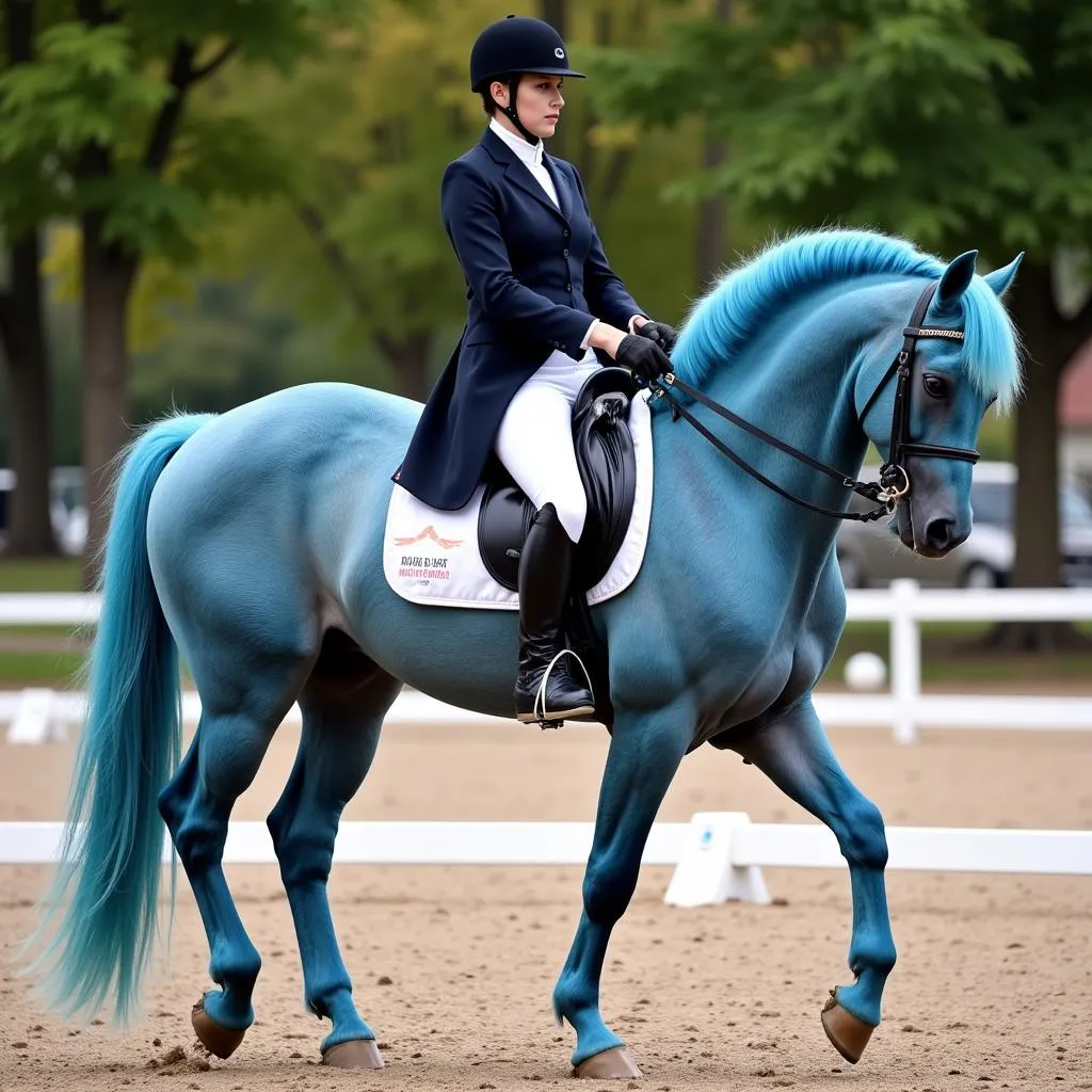 Safira horse training for dressage