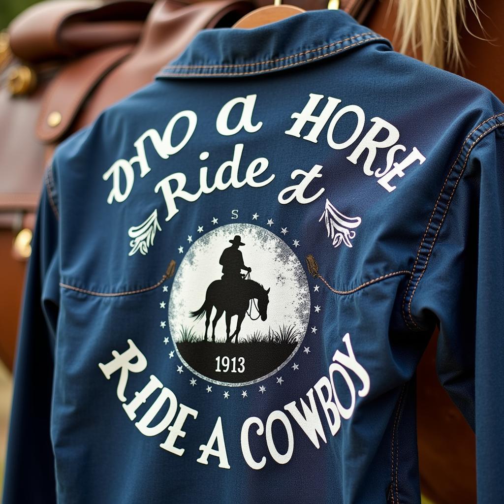 Vintage "Save a Horse Ride a Cowboy" Shirt Design