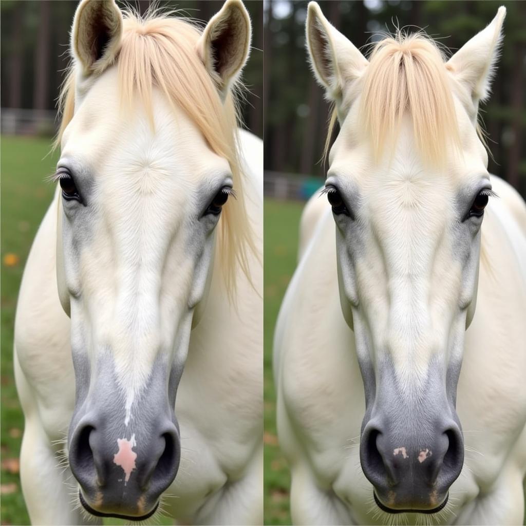 Before and After Silver Cream Application