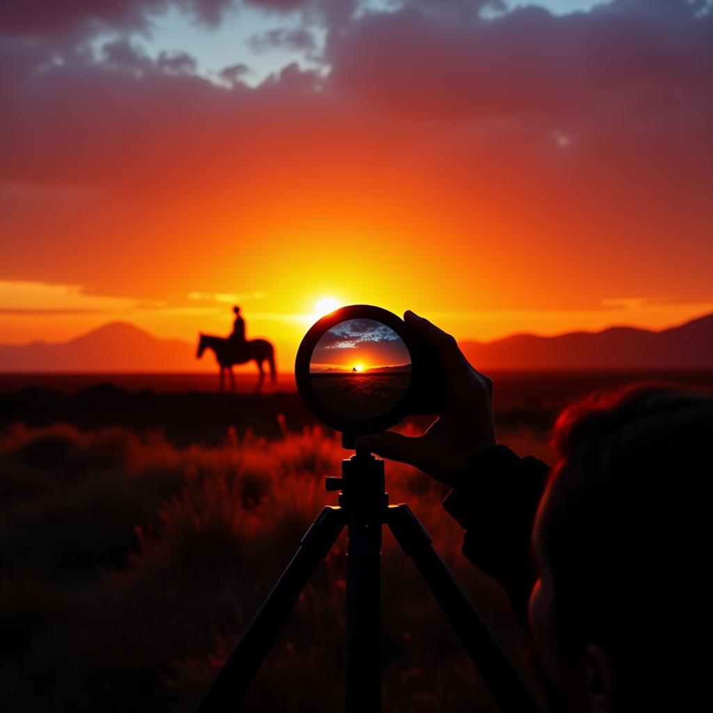 Capturing the Perfect Skyline Horse Silhouette at Sunset