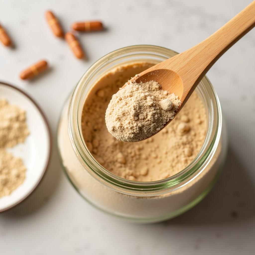 Slippery elm bark powder