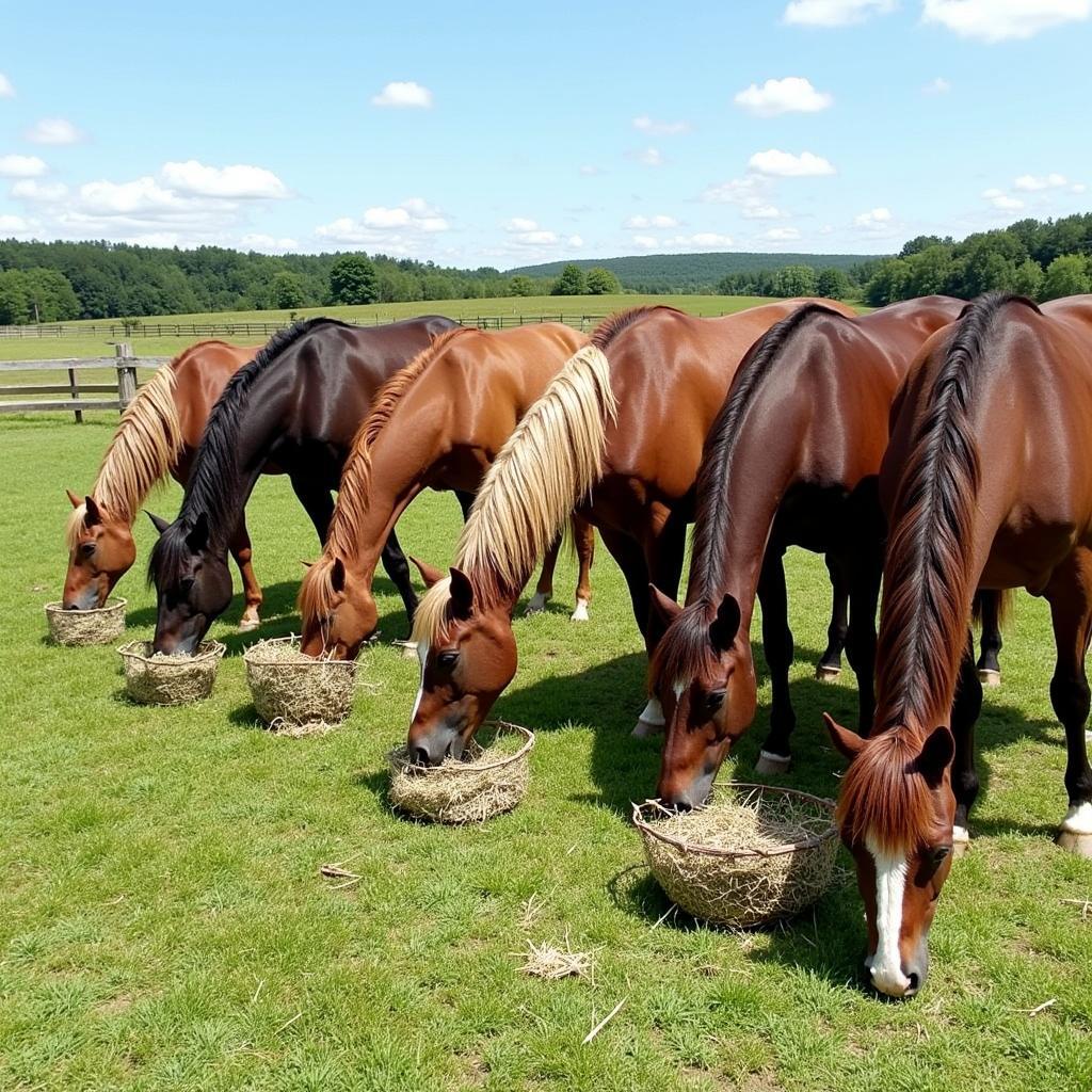 Slow Feeder Nets for Horses