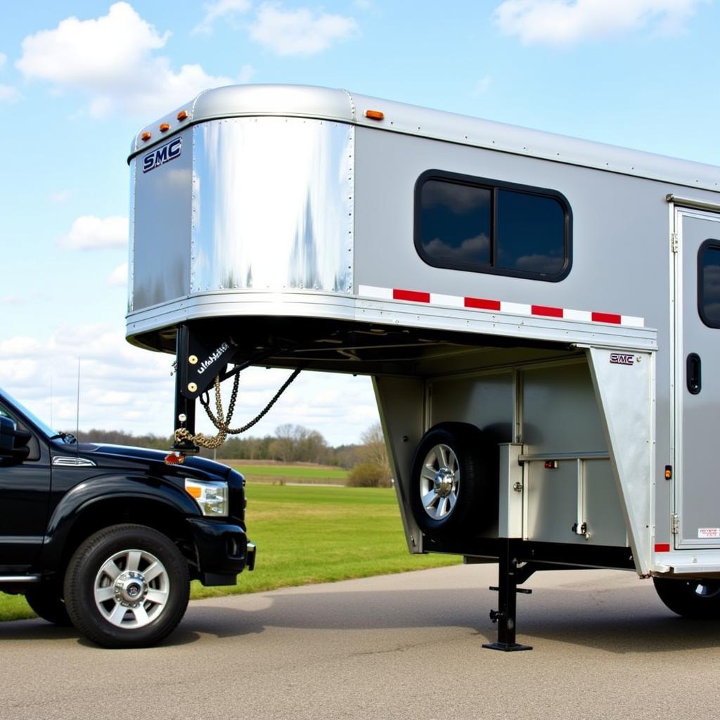 Durable SMC horse trailer exterior