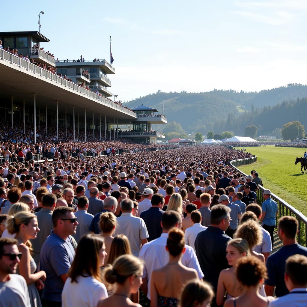 Sonoma County Horse Racing Crowd