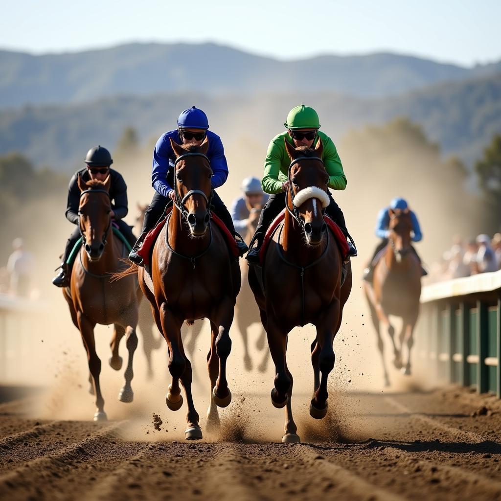 Sonoma County Horse Racing Finish Line