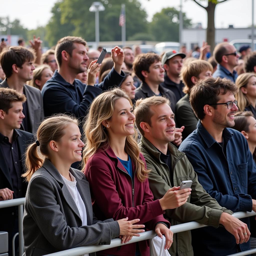 Spectators Enjoying J Bar J Horse Show