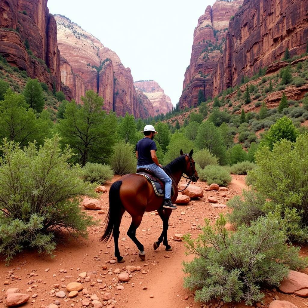 Exploring Zion National Park on Horseback in St George, Utah