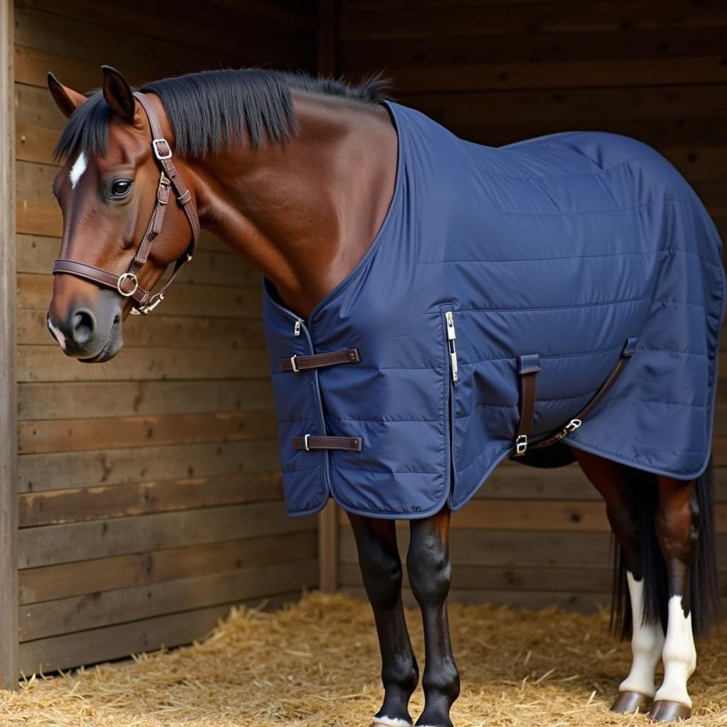 Stable horse slicker