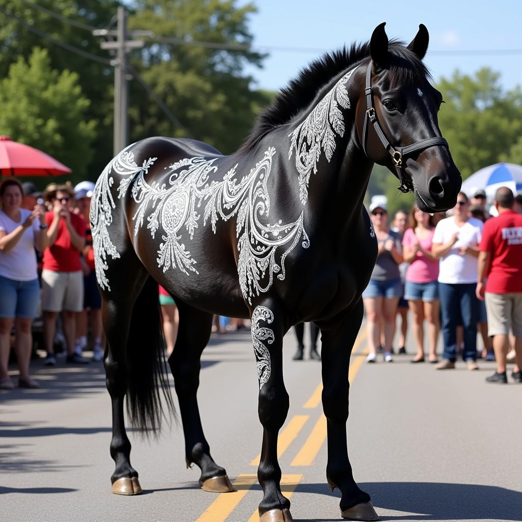 Swat horse in a parade