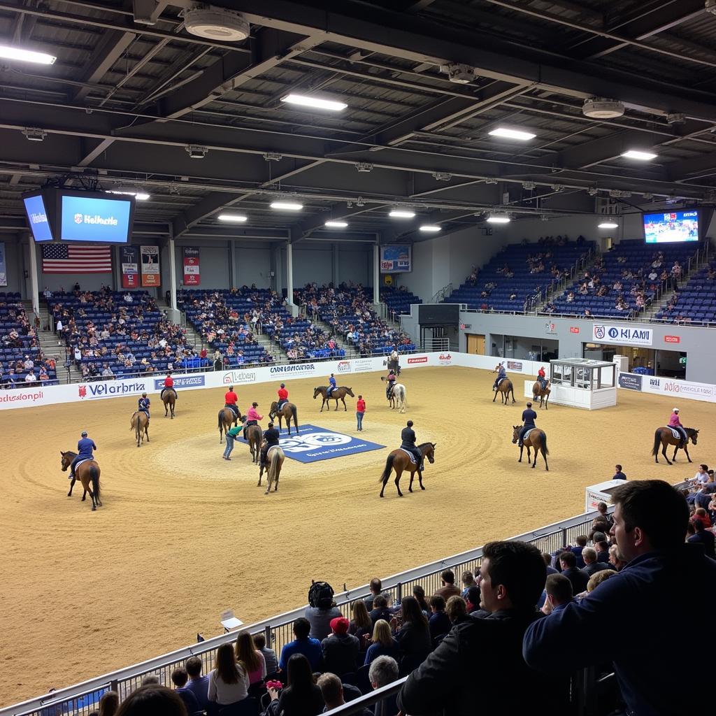 Equestrian arena at a horse show in Syracuse, NY