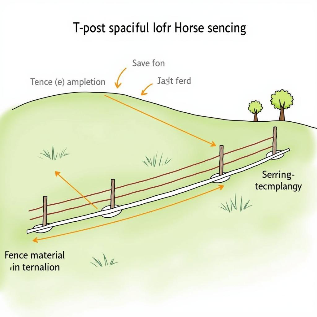 Spacing T Posts for Horse Fencing