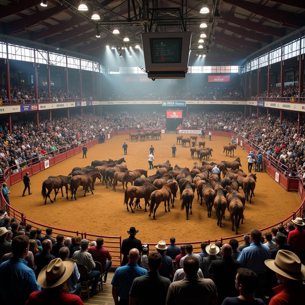 Horse auction in Texas