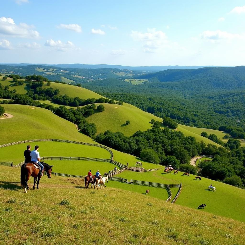 Scenic View of a Texas Horse Camp