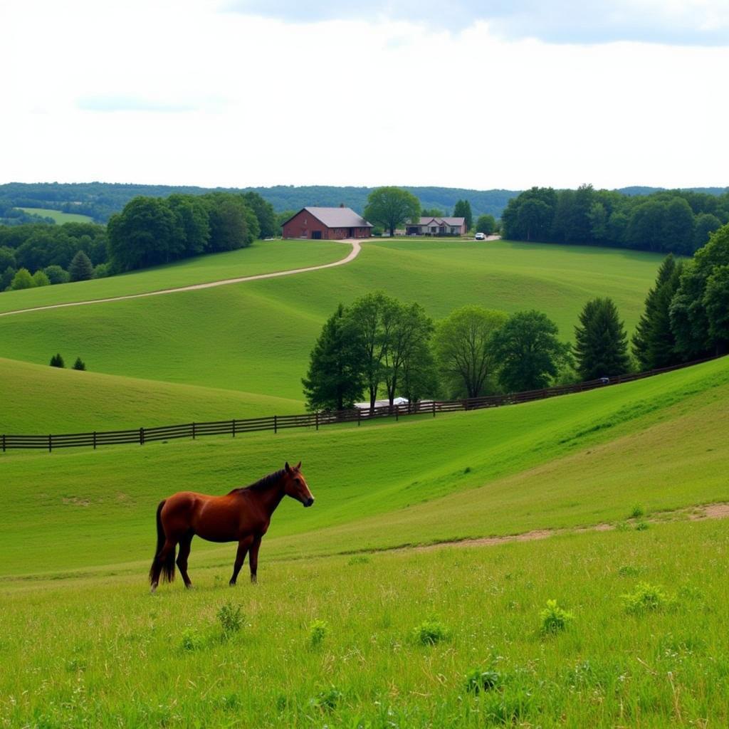 Scenic View of a Horse Property in Weatherford, Texas