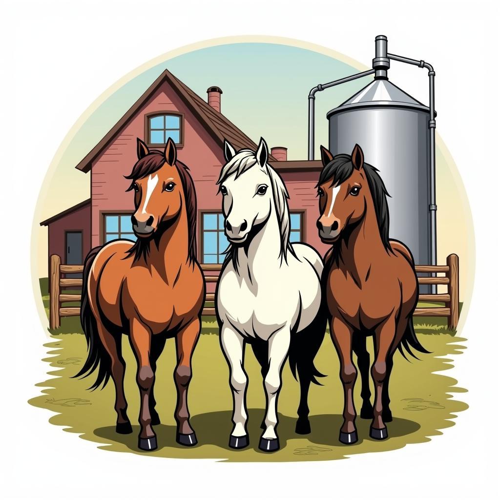 Three Horses Brewery Logo