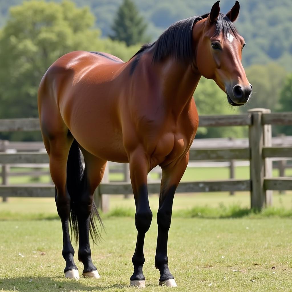 Horse with a Trace Clip