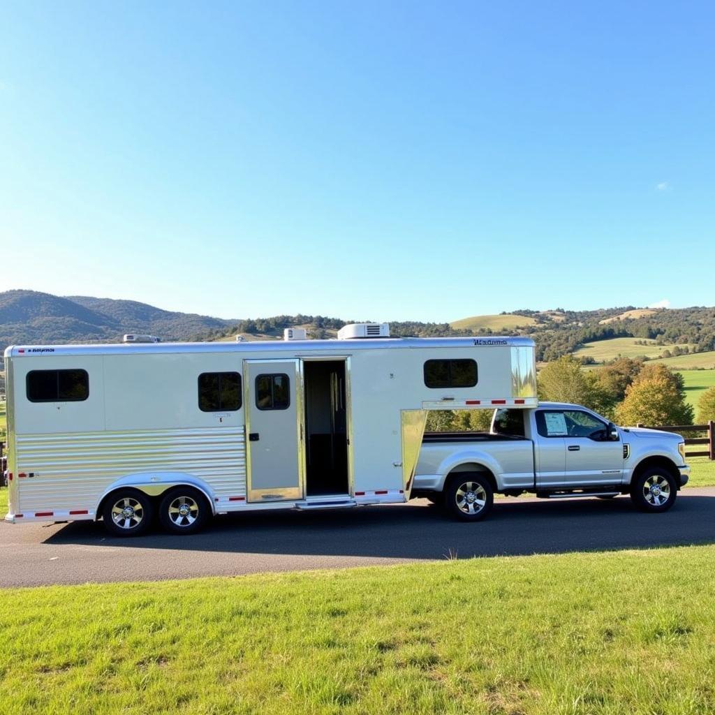 Two Horse Living Quarters Trailer Exterior