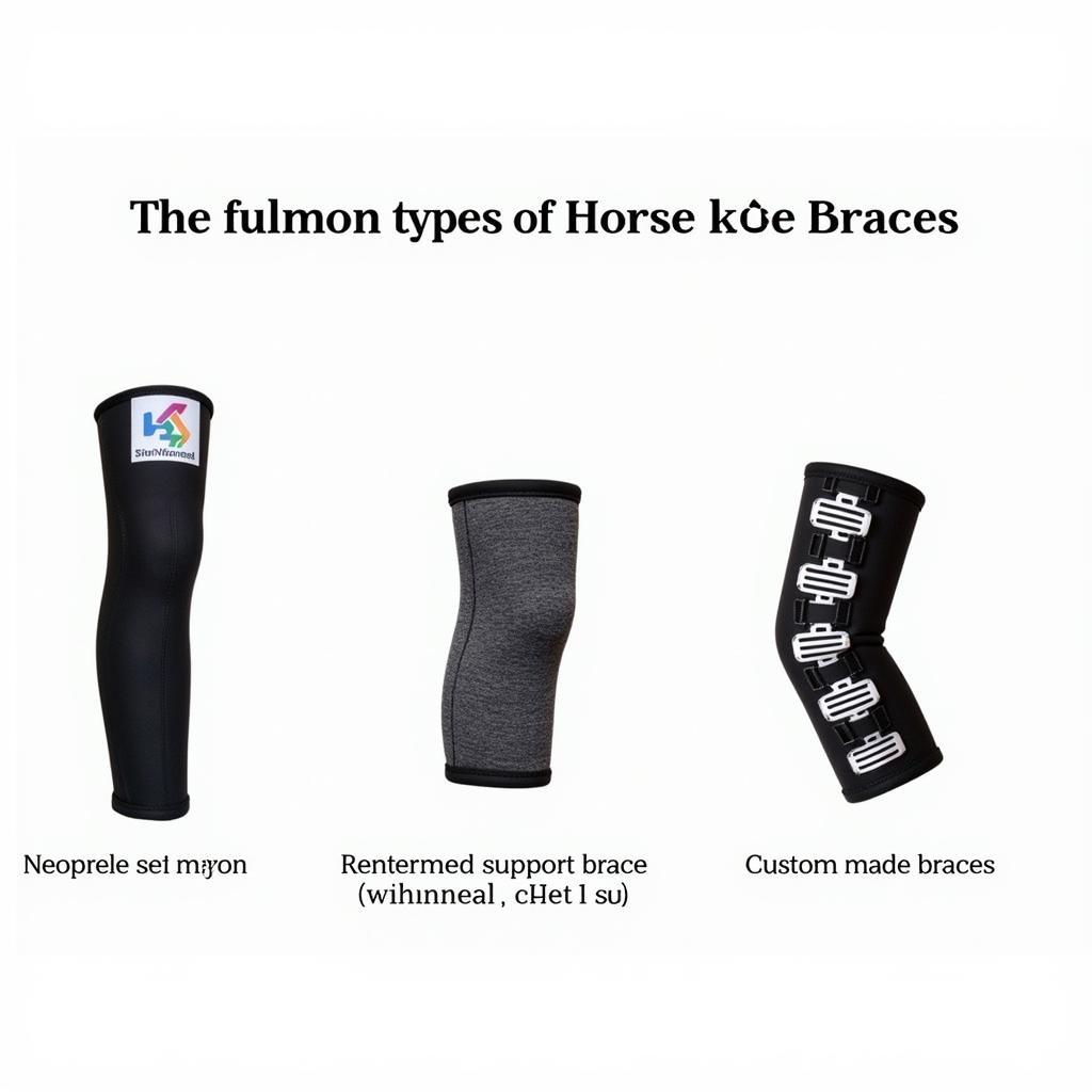 Different Horse Knee Braces