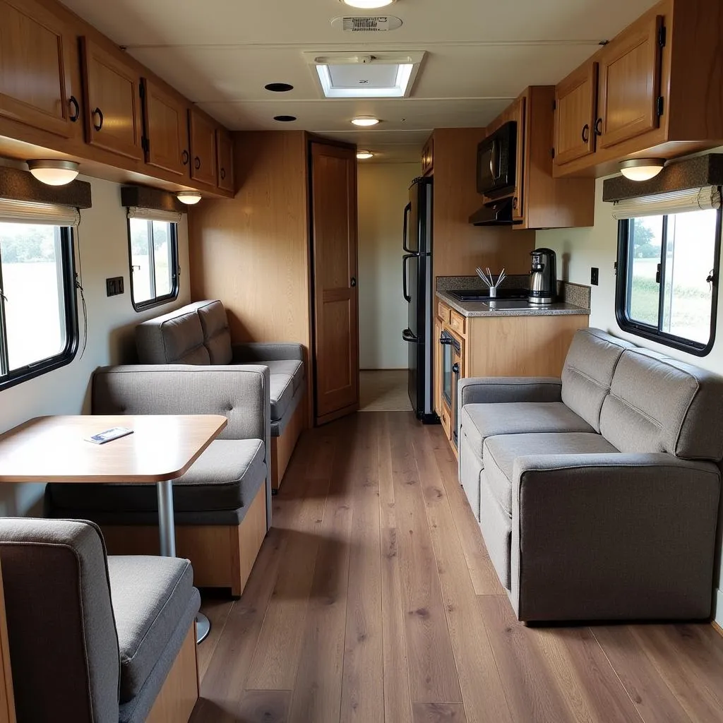 Used Living Quarter Trailer Interior