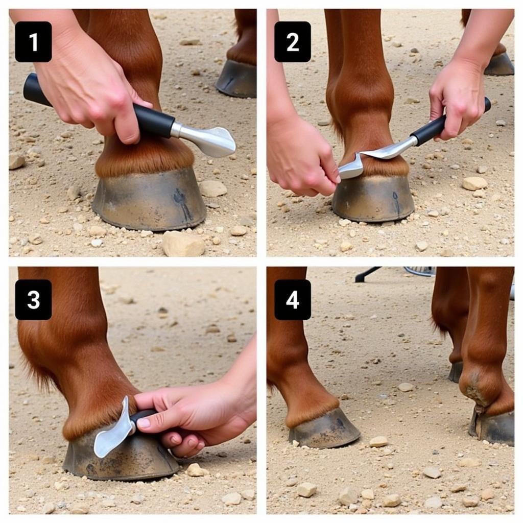 Using a Horse Hoof Pick Correctly