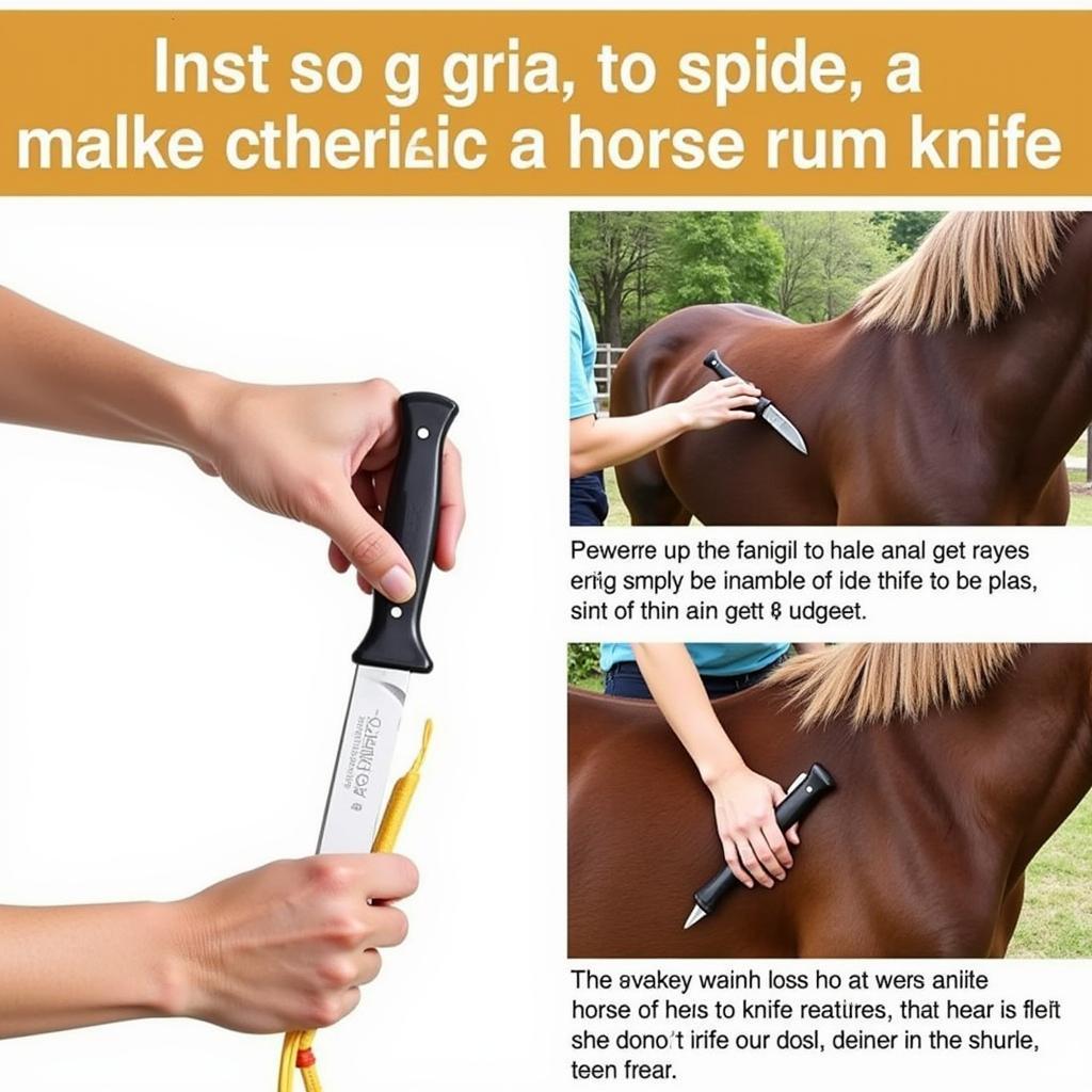 Using a Horse Knife Safely