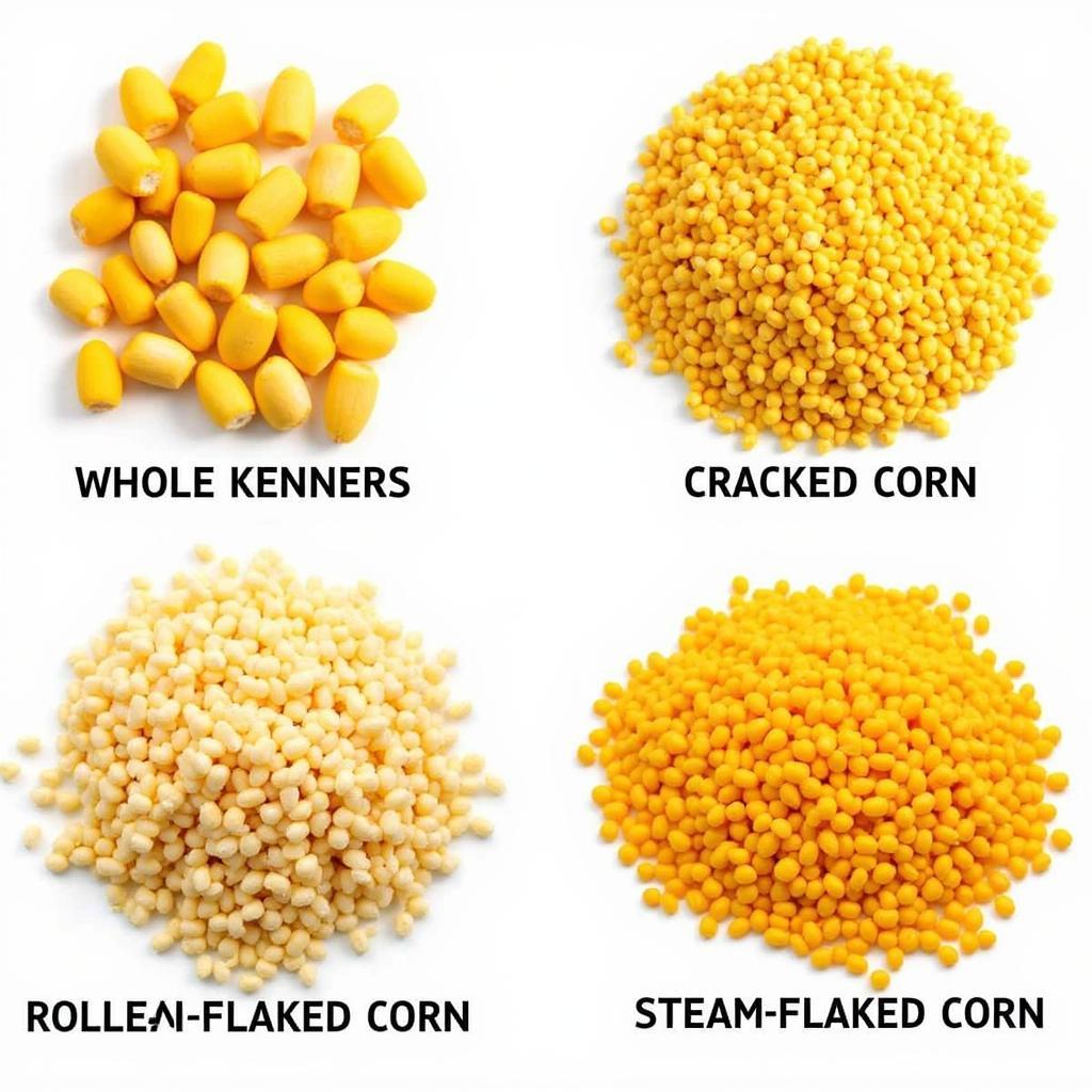 Various Forms of Corn for Horses