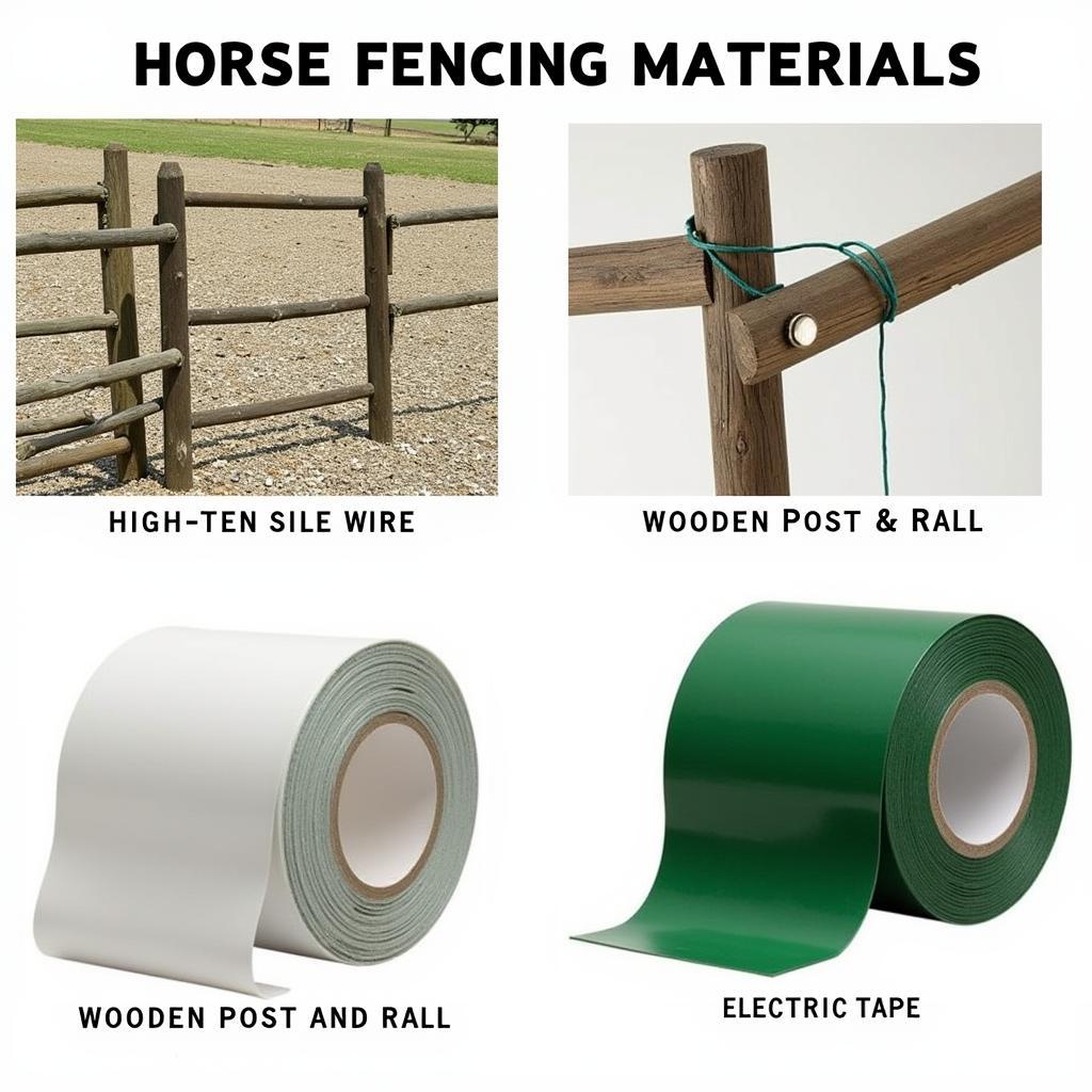 Different Types of Horse Fencing Materials Compared