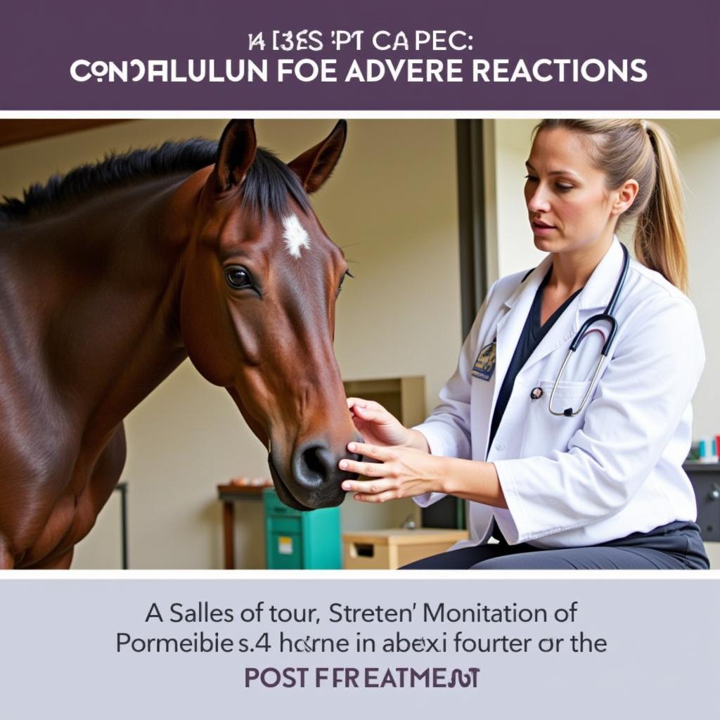 Veterinarian Examining a Mare after Chorulon Injection