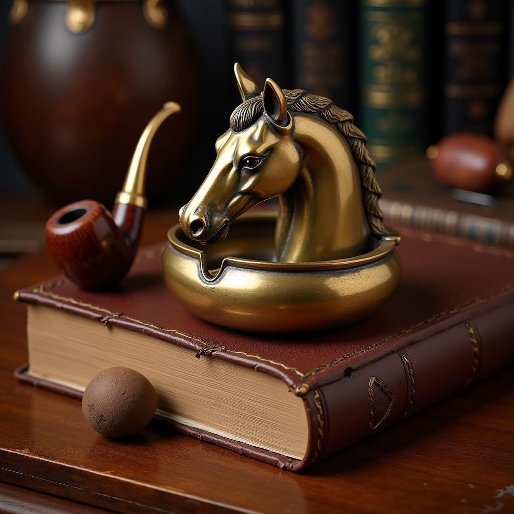 Vintage Horse Head Ashtray