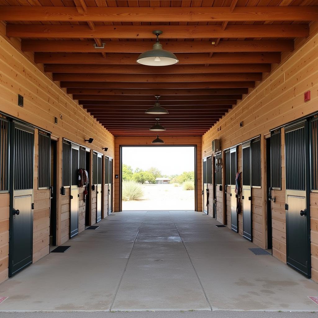 Interior of a Horse Stable in Waddell, AZ